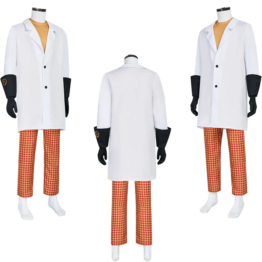 Disguise Doctor Nefario Cosplay Clothing Movie Cartoon Thief Dad Costume Adult Men Role Play Fancy Dress Up Party Clothes