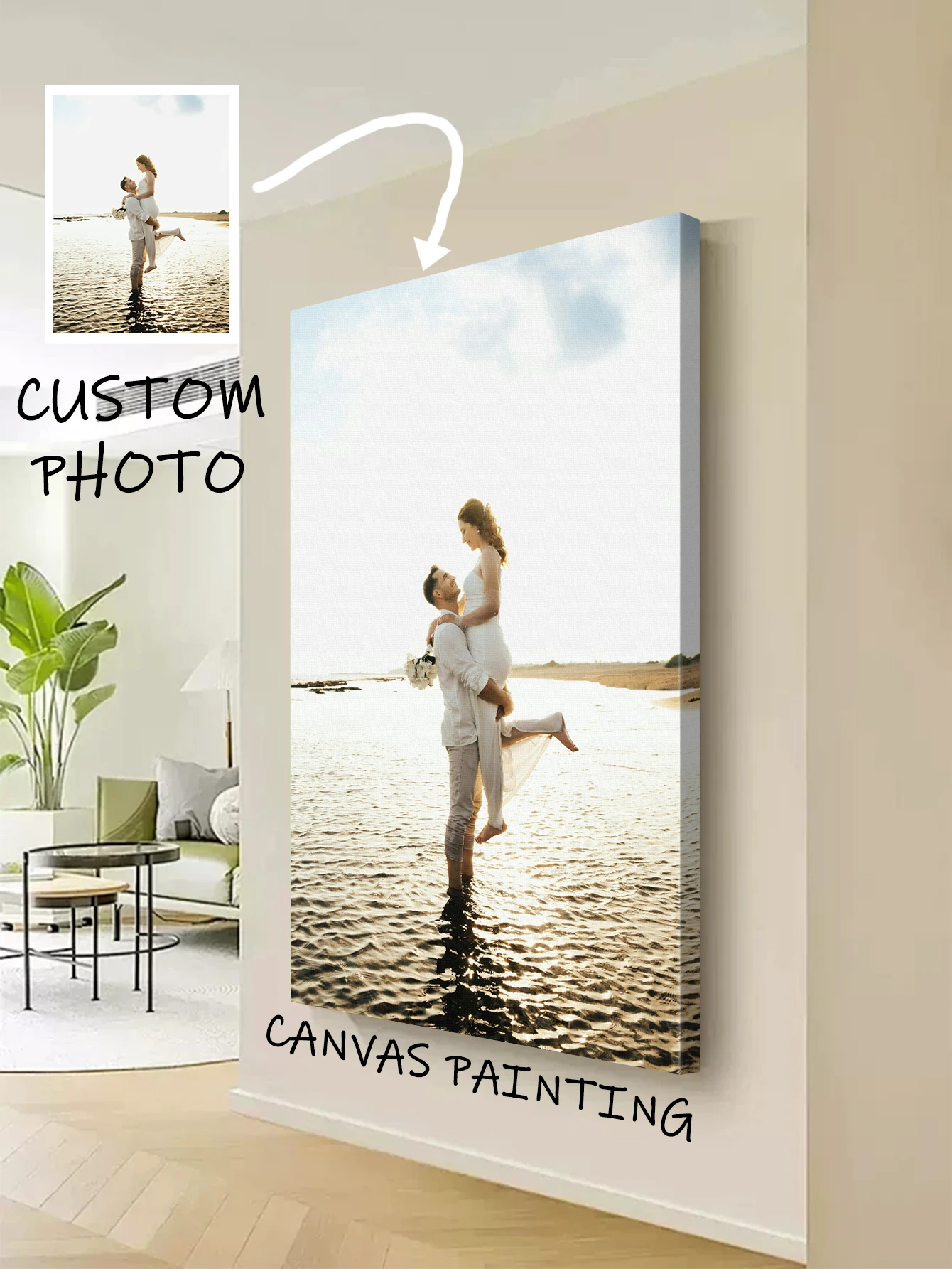 1pc Customi all size canvas poster.custom all size canvas po