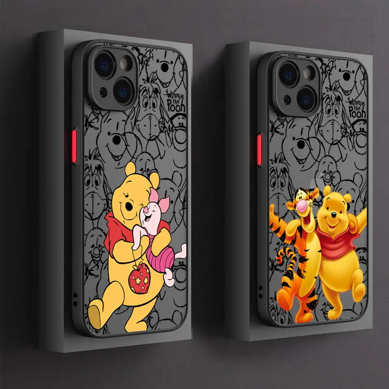 Lovely Winnie The Pooh Piglet Phone Case For iPhone 17 16 15