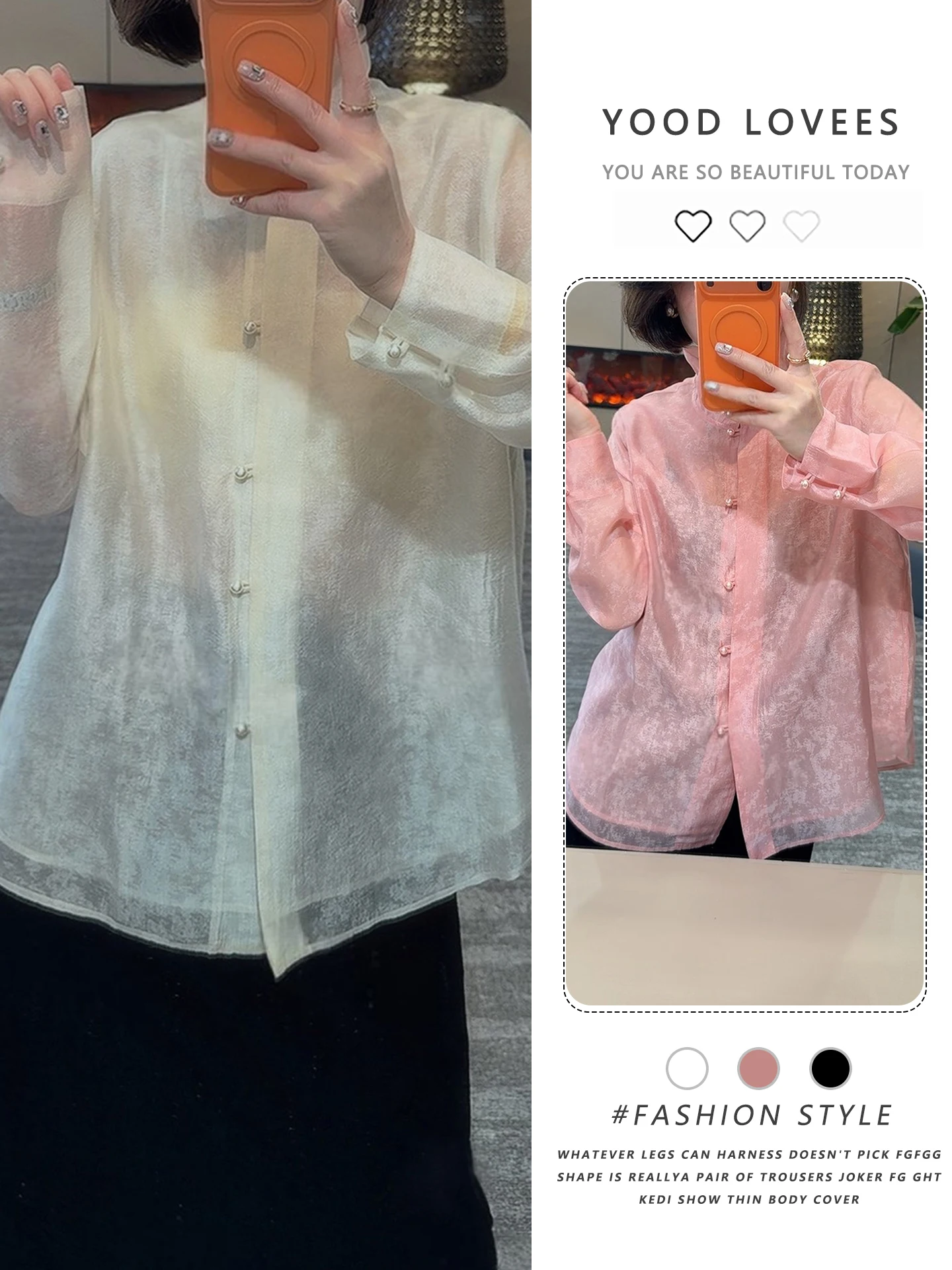 

Новая женская рубашка в китайском стиле с цветочной вышивкой, свободного кроя, с длинным рукавом и воротником-стойкой, модный элегантный топ для весеннего повседневного образа