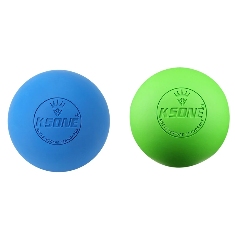 KSONE 2Pcs Massage Ball 6.3Cm Fascia Lacrosse Ball Yoga Muscle Relaxation Pain Relief Portable Physiotherapy Ball,3 & 8