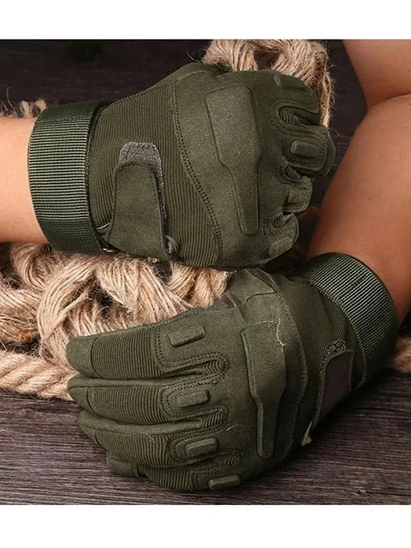 AliExpress NONE Outdoor Sports Tactical Gloves for Men Sturdy Breathable Wear-resistant Anti Slip All Finger Gloves Cycling Extreme Sports Glove