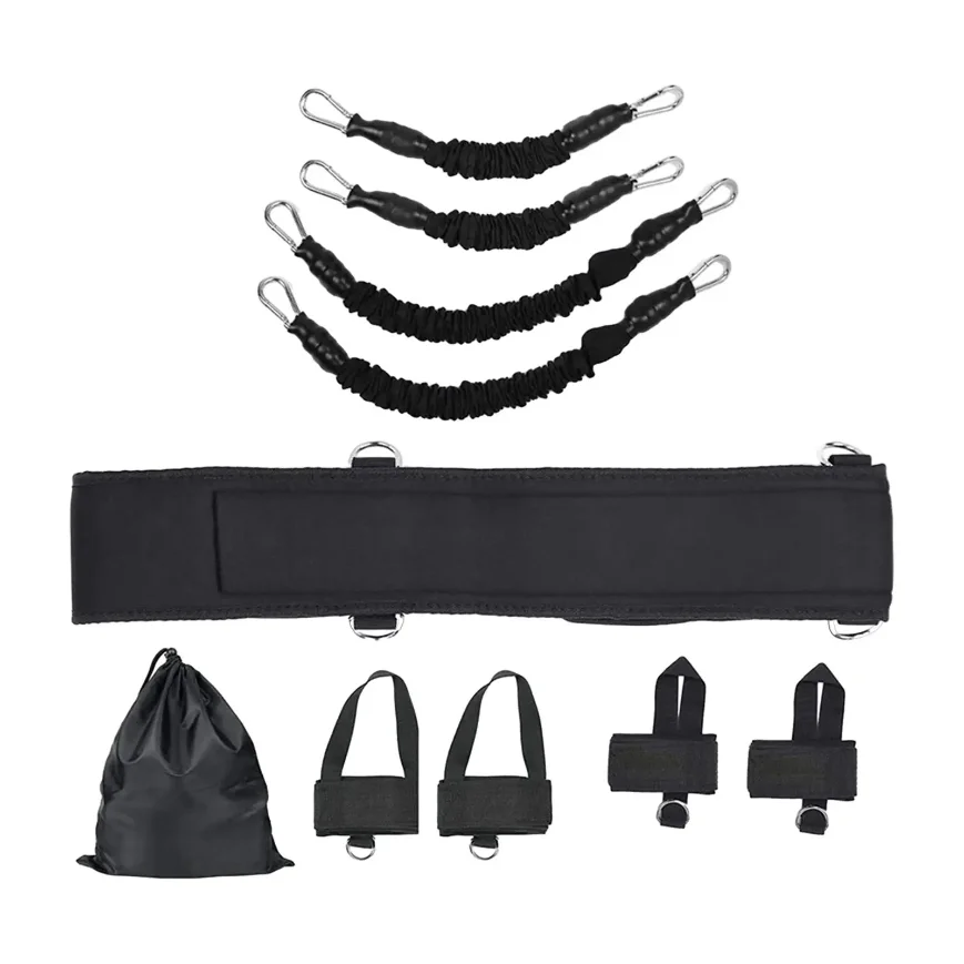Boxing Resistance Bands & Exercise Bands Adjustable Waist Strap Trainer Workout Band for Agility Resistance Training Mma – Image 4