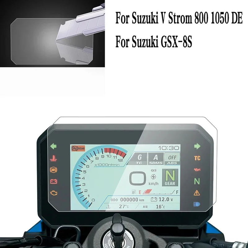 For Suzuki V Strom 800de VStrom 1050 Dashboard Scratch Protection Film Screen Protector GSX-8S GSX8S GSX 8S 2023-2025
