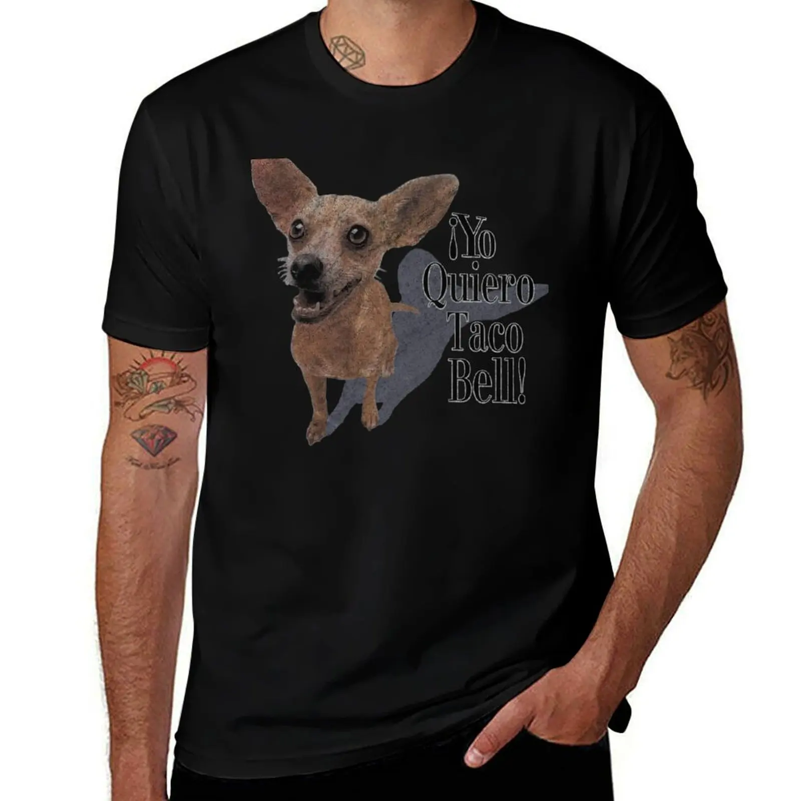 ?Yo Quiero Taco Dog! T-Shirt sublime customs design your own heavyweights oversized t shirt men