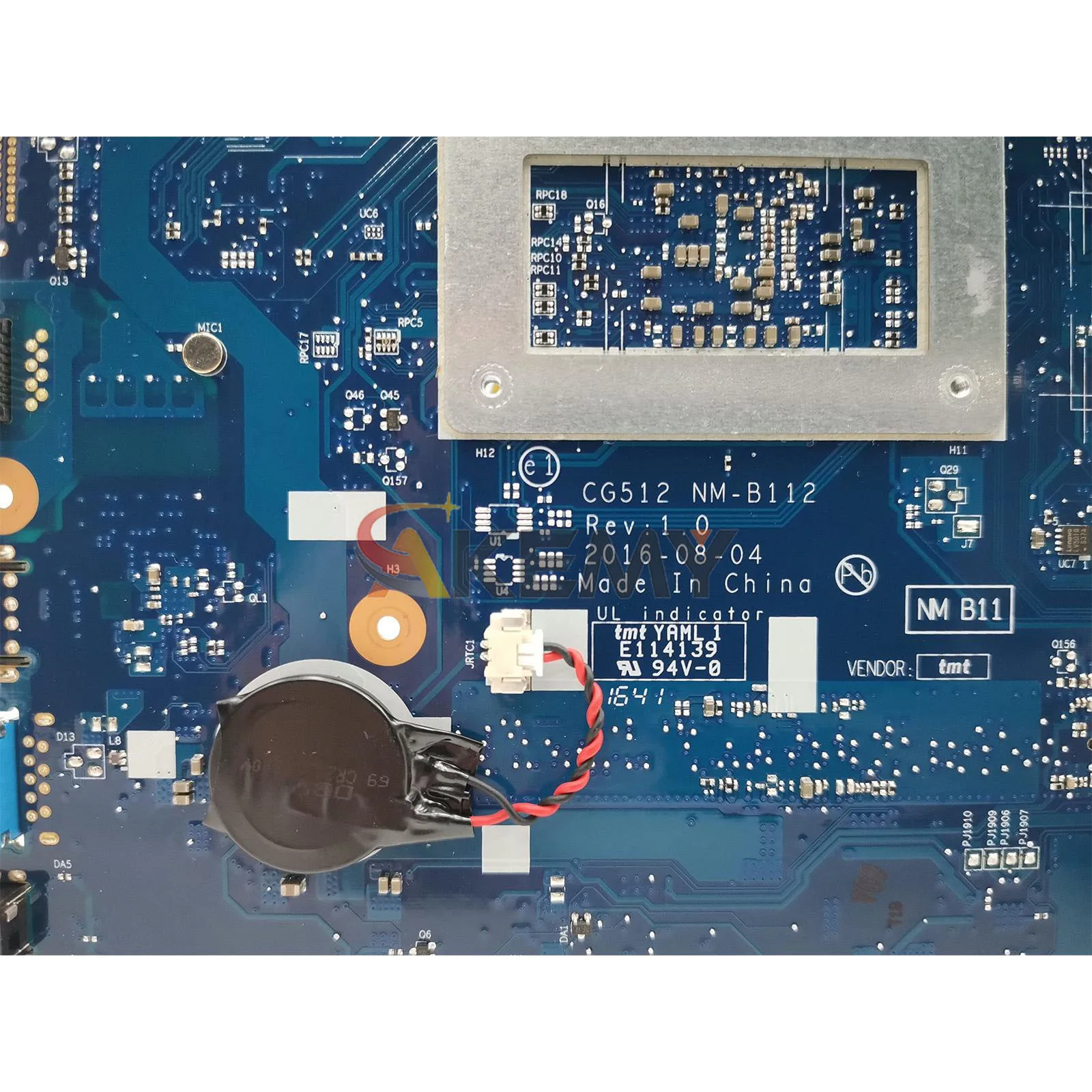 NM-B112 Laptop Mainboard For Lenovo Ideapad 110-15AST with A9-9400 CPU Laptop Motherboard OK 100% Tested