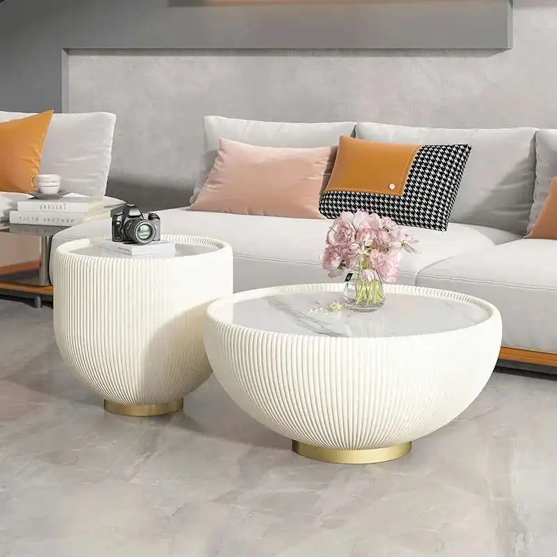 

Living Room Coffee Tables Dining Round Modern Small Coffee Tables Nordic Luxury Table Basse Pour Salon Home Furniture YY50CT