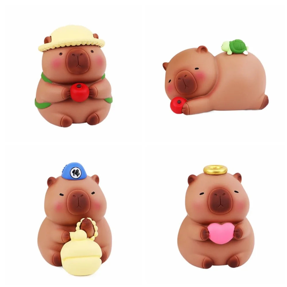 저금통 탱크 카피바라 돼지 저금통 대용량 장식 카피바라 돈 상자 만화 Collectible Capybara Kids Storage Box
