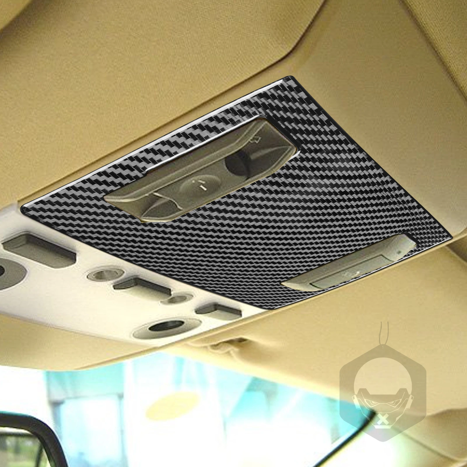 For BMW 7 Series E65 E66 2002-2008 Carbon Fiber Sunroof Switch Control Panel Decorative Cover Car Interior Accessories Sticker