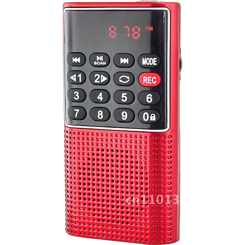 

EONKO Super Mini New FM Radio L-328 with TF Recorder Rechargeable Battery LED Display