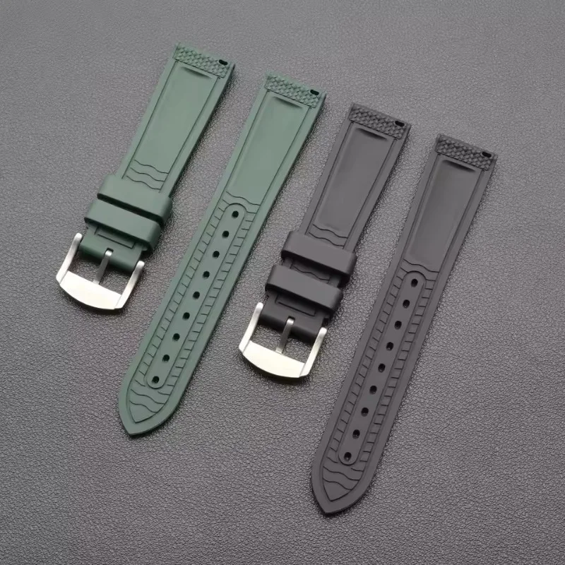 สายนาฬิกาฟลูออโรยาง FKM ขนาด 22 มม. แบบปลดเร็ว - สายรัดดำน้ำกันน้ำคุณภาพสูงสำหรับเปลี่ยนใส่กับนาฬิกา Seiko/Rolex Submarine