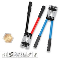 1Pcs Crimping Pliers Tube Terminal Crimper Hex Crimp Tool Multitool Battery Cable Lug Cable Hand Tools HX-50B 6-50mm