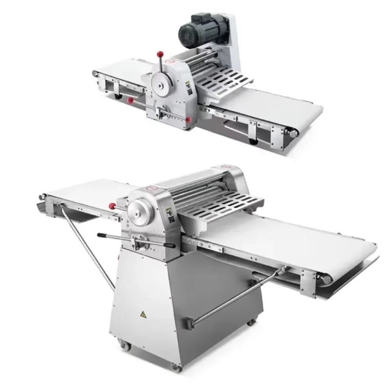 Stainless Steel Table Top Dough Sheeter Rolling Machine Pastry Croissant Pizza Dough Roller Machine