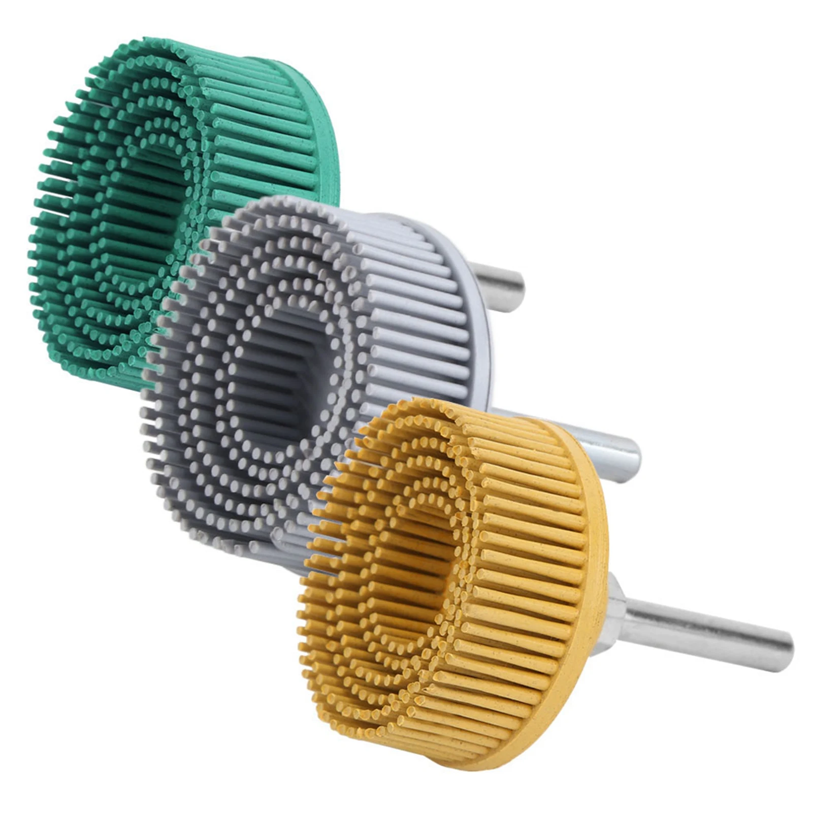 

2 Inch Disc Emery Rubber Abrasive Brush Polishing Grinding Wheel for Burr Rust Removal Disc Disc Brush