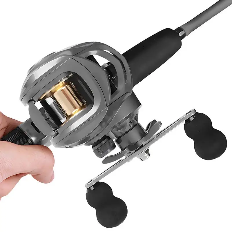 

Rod And Reel Combo Saltwater Freshwater Spin Reels Lures Set Reel Combos 7.2 1 Ratio Smooth Fishing Reel Bait Cast Reel Combo