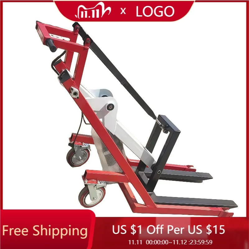 A81 Portable 500KG Electric Forklift Mini 360 Degree Rotatable Stacker Folded Pallet Truck With Battery