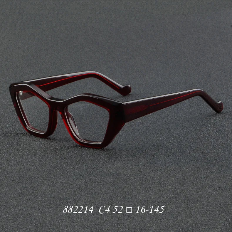 

Eyewear Unique Acetate Cat eye Retro Reading Eyeglass Frames For Men Women Classic Luxury Optical Prescription Glasses Frame