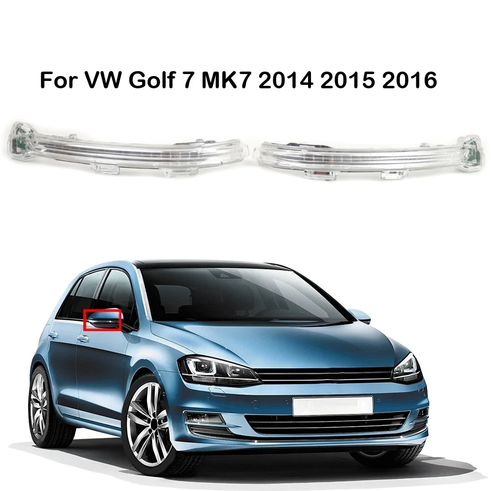 

Right & Left LED Rearview Mirror Turn Signal Light Lamps For Volkswagen Golf 7 2014-2020 (All Models) 5G0949102 5G0949101