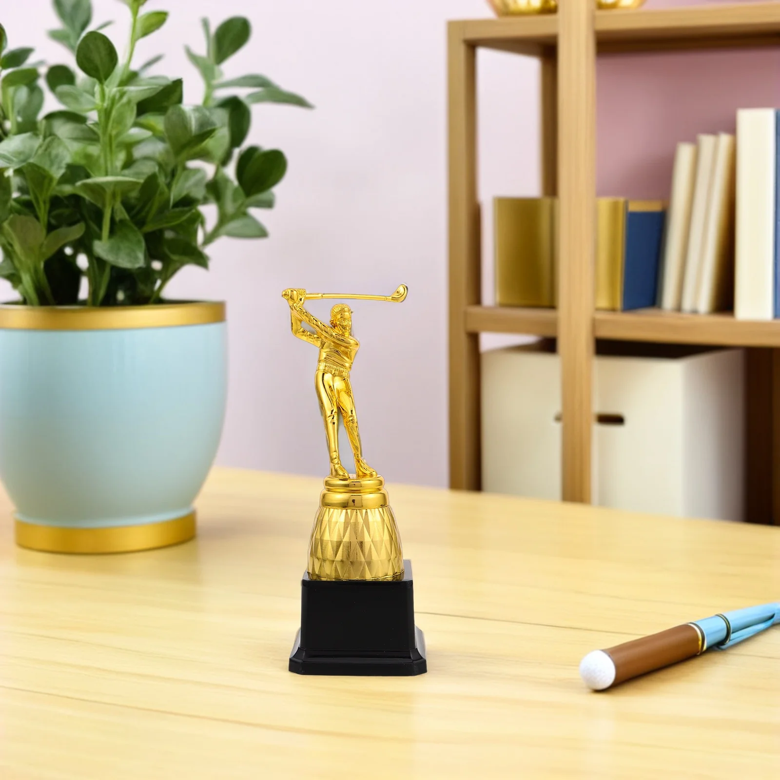 البلاستيك الذهب كأس البلياردو ثلاثية الأبعاد لاعب حمام السباحة تمثال الطرف الديكور جائزة السنوكر بطولة المنافسة المكافأة #3
