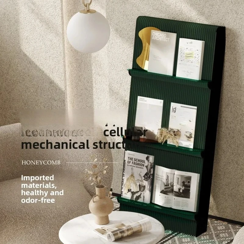 

b7- Wall-Mounted Bookshelf Storage Rack Foldable Portable Display Rack Exhibition Mall Art Creative Display Rack