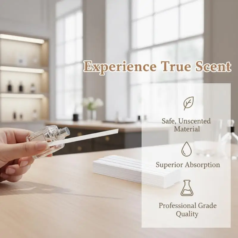 

Perfume Fragrance Evaluation Strips 100pcs 130x15mm Aromatherapy Essential Oil Test Paper for Scent Use