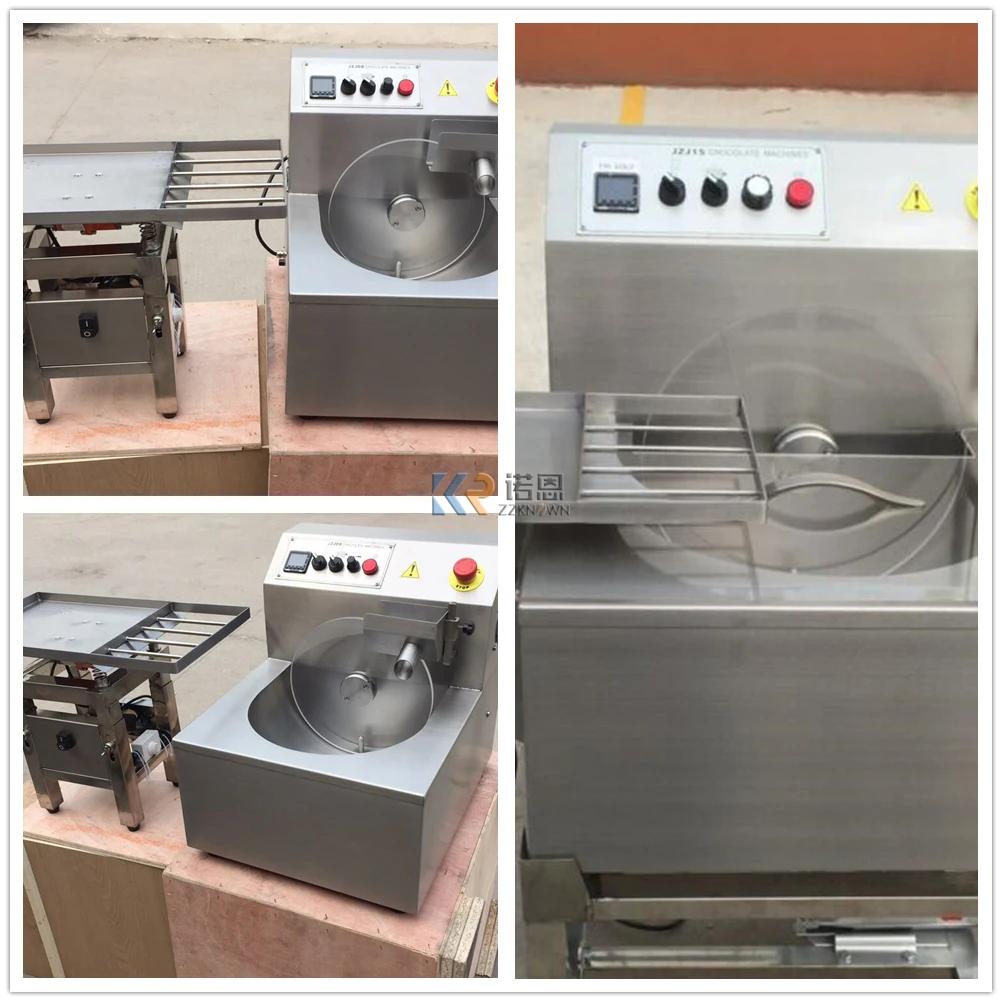 Continuous Chocolate Tempering Machine Chocolate Warm Holding Tank Commercial 8kg With Shaker