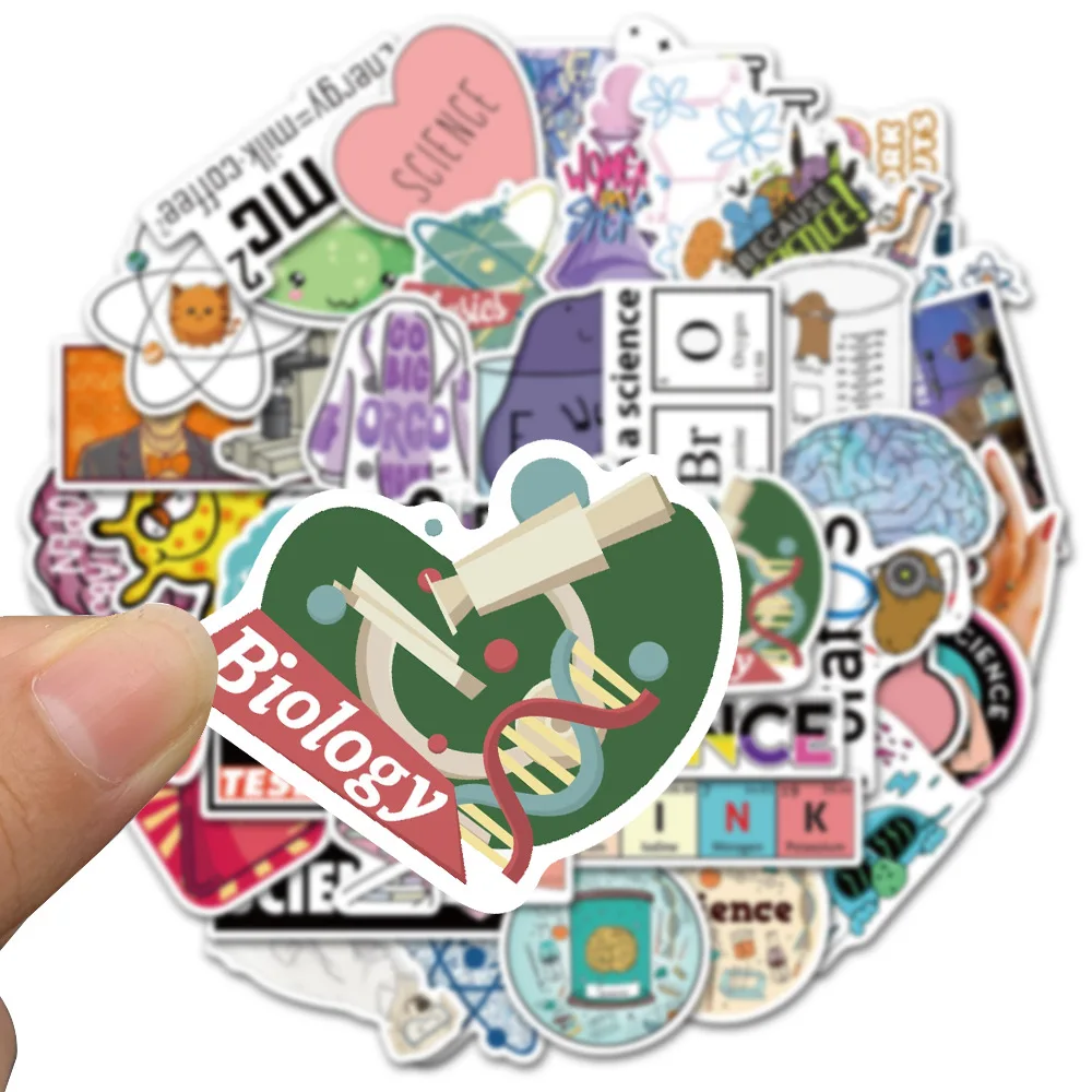 10/50/100pcs Chemistry Laboratory Stickers funny Science Graffiti for Scrapbooking Laptop Phone Stationery Suitcase Helmet
