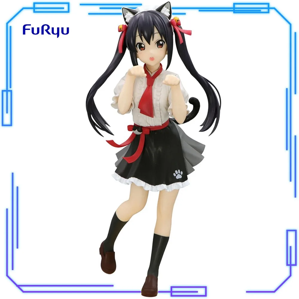 

В наличии FuRyu оригинальная аниме K-ON Trio-Try-iT фигурка Накано Азуса кошачьи уши 21 см коллекционная модель игрушечные фигурки подарок