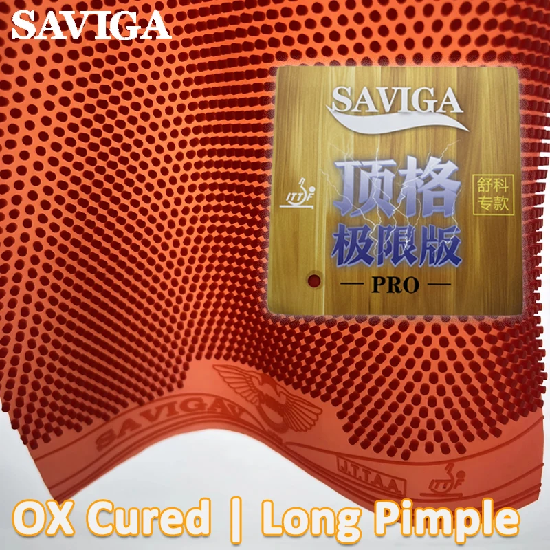 

SAVIGA OX Cured Table Tennis Rubber Long Pimple Floating Style Ping Pong Paddle Rubber Can participate in Amateur Competition
