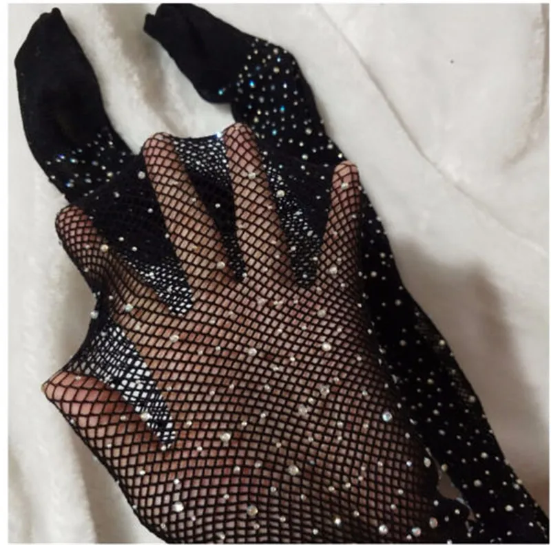 طفلة حجر الراين بسط أسفل السراويل شبكة صيد السمك الساطع الماس جوارب طويلة لباردة البرية قيعان الجوارب الأميرة الاطفال طماق #5