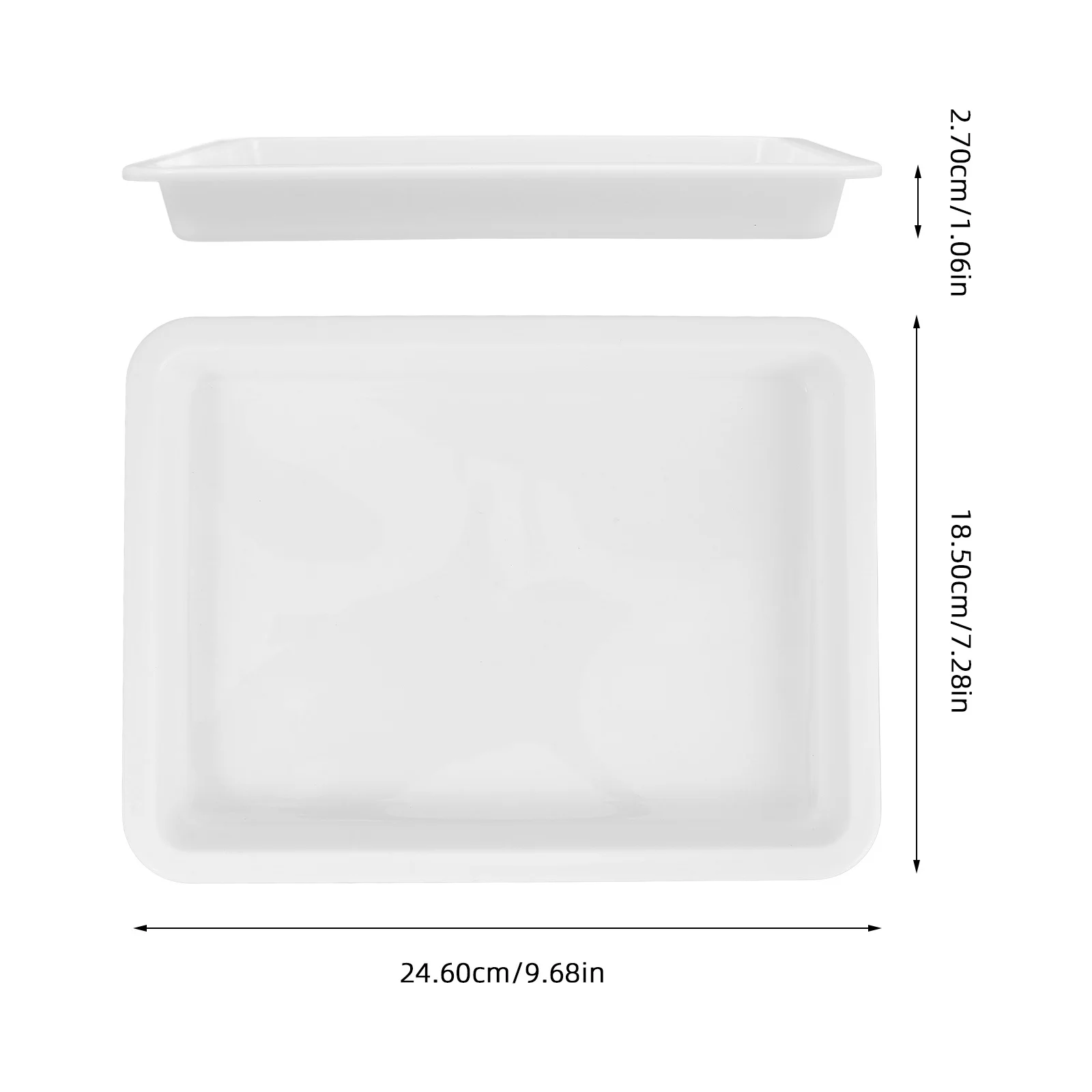 Chemical Experiment Tray Plastic Laboratory Square Plate Acid Alkali Resistant Storage Tray For School Lab Science