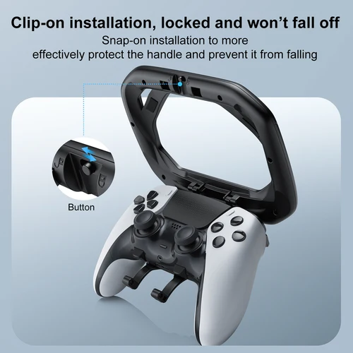 Imagen 2 del producto HONCAM Soporte de volante para PS5 y PS5 Controlador DualSense Edge con soporte de altura ajustable para Playstation 5