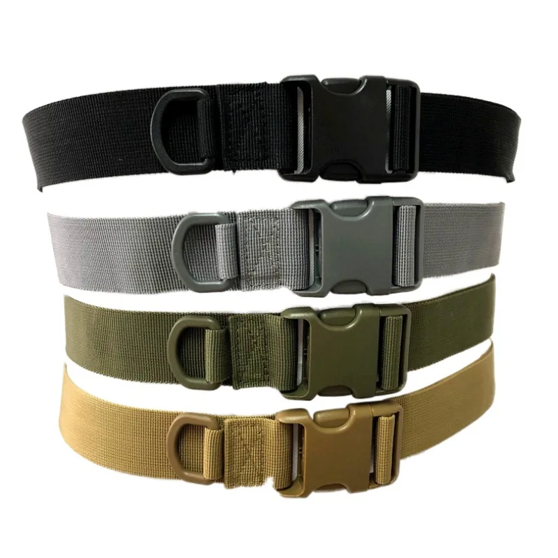 Combat Belts Quick Release Tactical Belt Fashion Black Men Canvas Waistband Outdoor Hunting Cycling