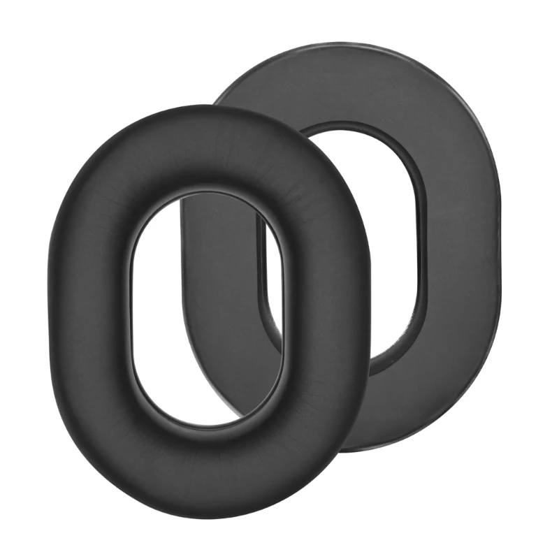 Schwarzes Over-Ear-Headset-Ohrpolster-Paar für Clark H1060/H1020/H1013.4/H1076, Protein-Leder-Schaumstoff-Ohrpolster mit E74A-Montage. – Detail 4