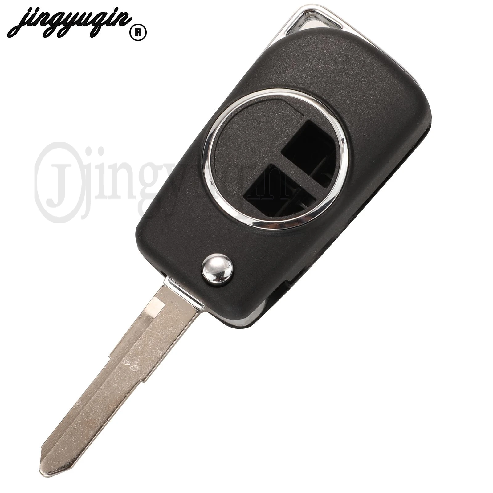 Jingyuqin 2 pulsanti custodia pieghevole per chiave a distanza per auto per Suzuki Jimny 2020 HU133R / SU20T Blade fob sostituzione modificata