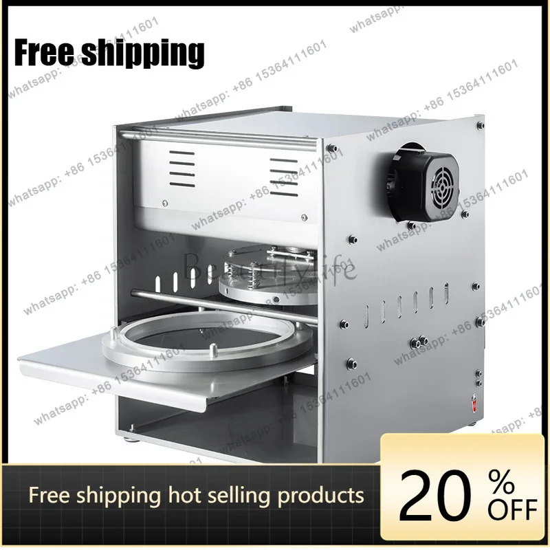 Automatic button type aluminum foil box sealing machine takeaway packing box sealing machine