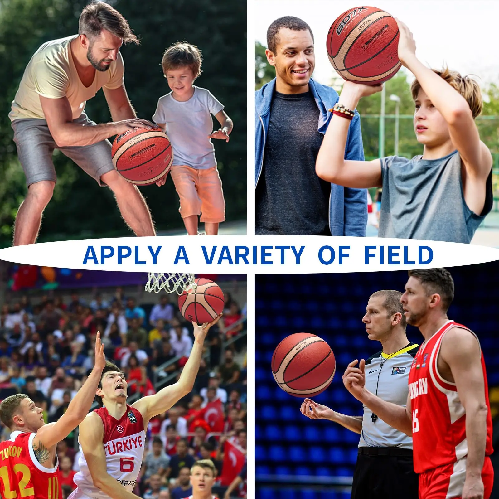 오리지널 Molten GD7X 농구 소프트 터치 고무 및 인조 가죽 훈련 농구 높은 바운스 실내 실외 농구