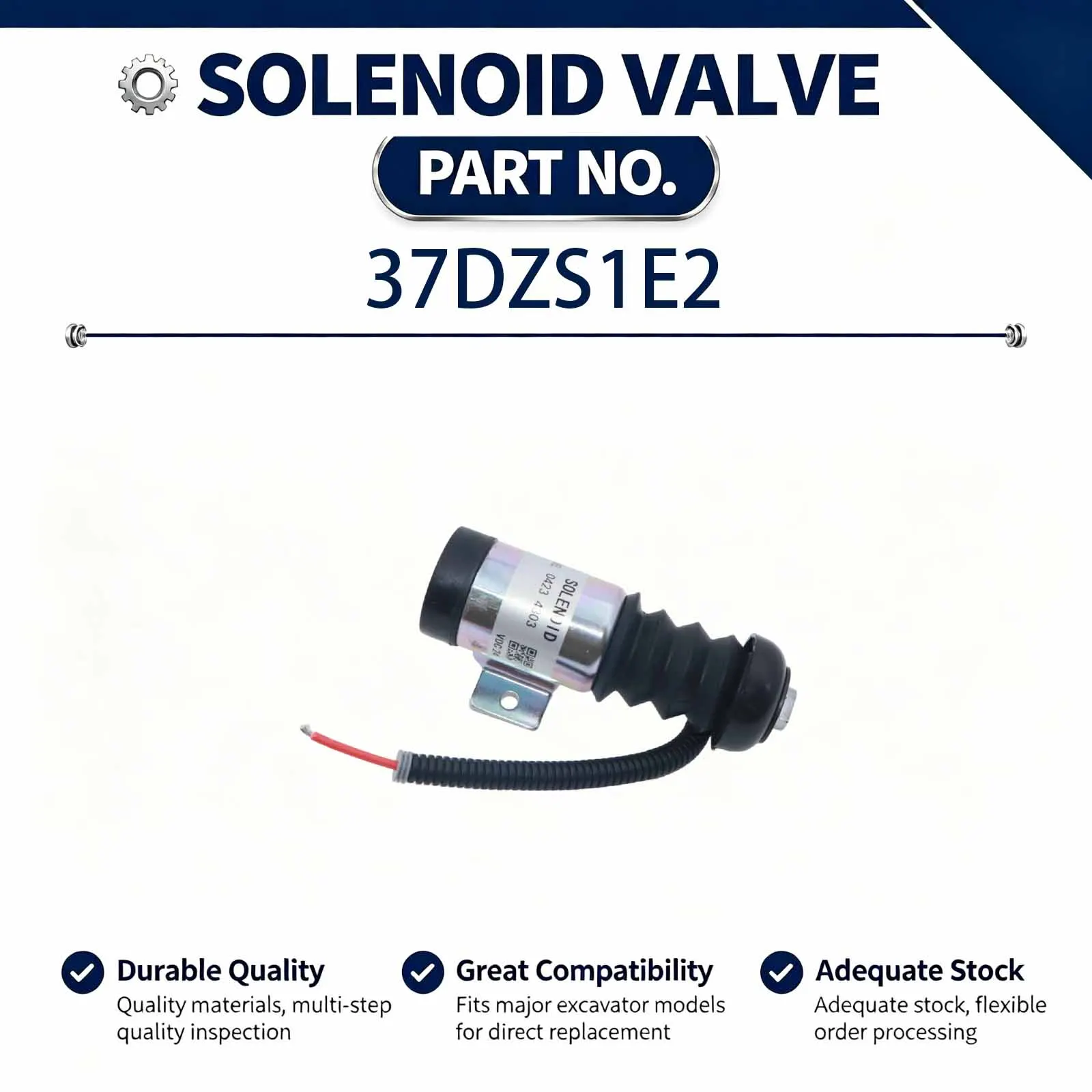 Solenoid valve 37DZS1E2 Compatible for  Deutz Engine BF4L914 BF6L914 D914L03
