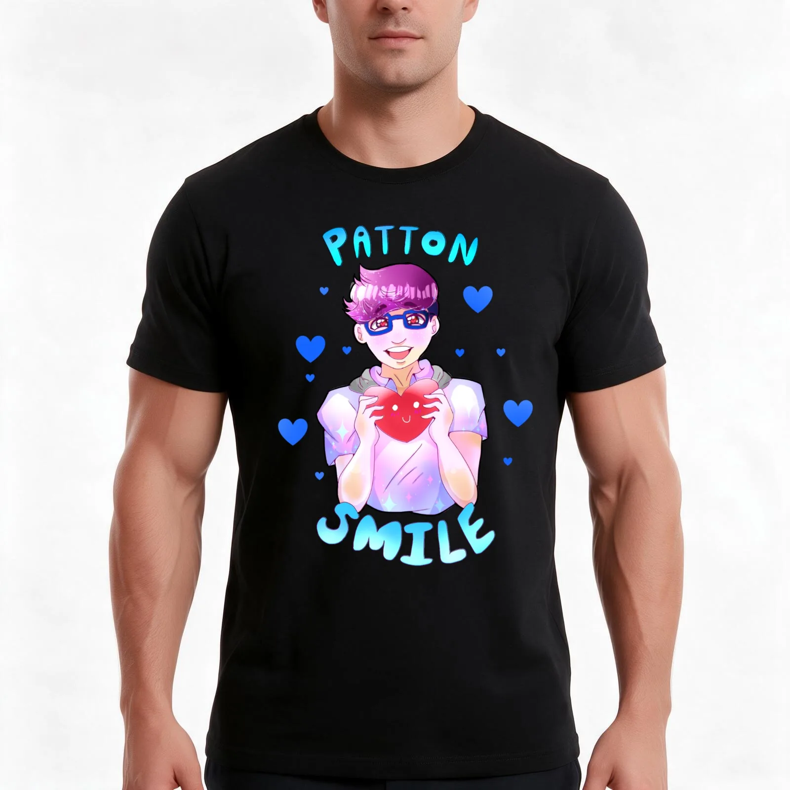 Pastel Patton! T-Shirt, Summer Casual Cotton Tee, Oversized Streetwear Tops, Vintage Graphic Print, Loose Fit Short Sleeve