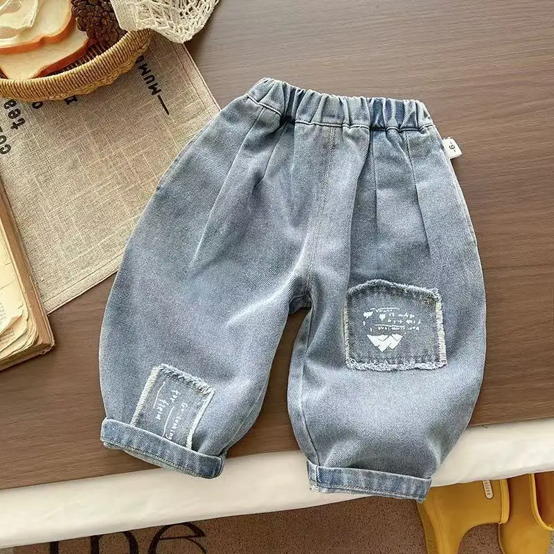 Boys Striped Cartoon Shirt Set 2026 Spring/Autumn New Korean Fashion British Style Three-Piece Set 5