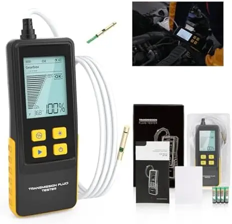 

Auto Transmission Fluid Tester - High Precision Oil Quality Analyzer with 31.5" Probe & Backlight Display
