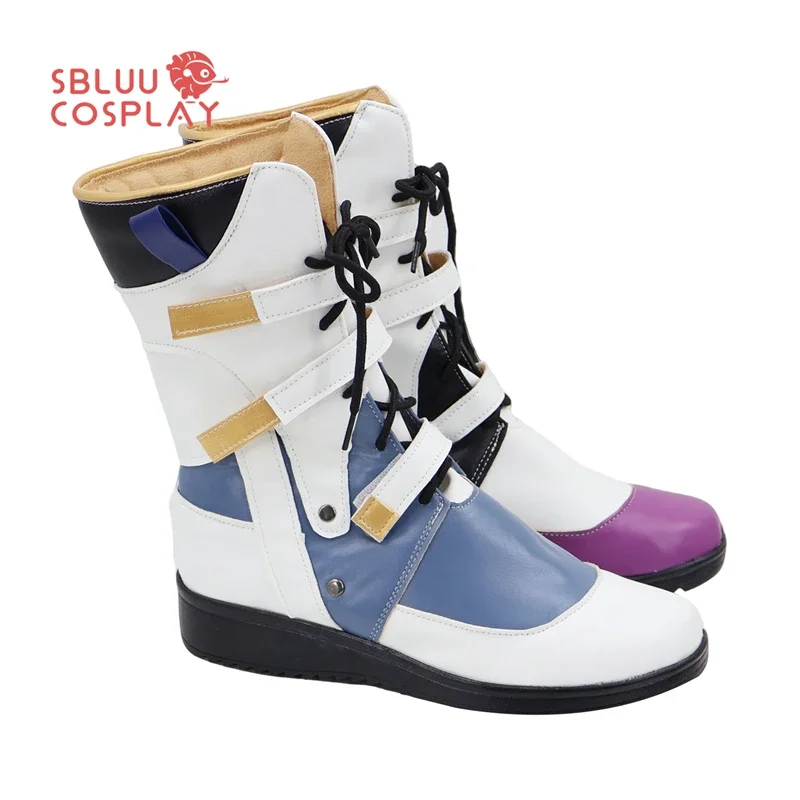 SBluuCosplay Arknights Exusiai Scarpe Cosplay Stivali su misura Festa di Halloween