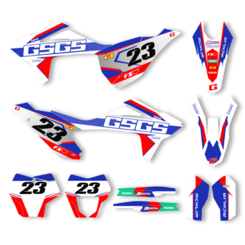 

SPACE Motorcycle Graphics Decals Stickers for GASGAS EC MC 2021 2022 2023 21-23 Decals Stickers Kits 003