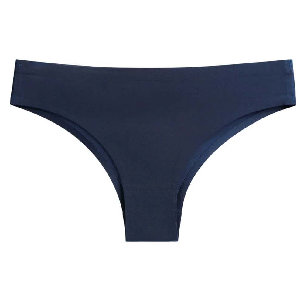 ملابس داخلية مريحة قصيرة من الحرير الجليدي للسيدات ذات لون سادة قابلة للتنفس للصيف، سراويل داخلية بدون أثر للياقة البدنية #4