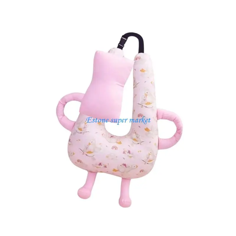 090B كارتون الطفل وسادة داعمة للرأس مسند الرأس لركوب السيارات عربات الأطفال آمنة ألياف البوليستر آلة قابل للغسل تصميم محمول #5