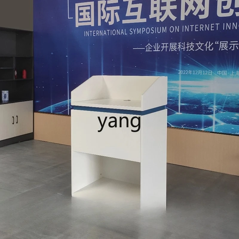 lmm1 Electric Remote Control Lifting Speech Speaker's Platform Teacher Lecture Table Suitable for Large Exhibitions
