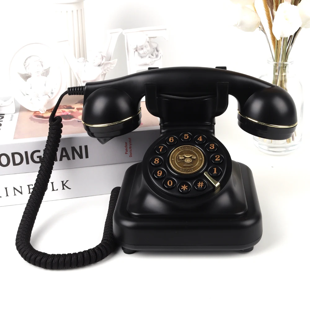 High Quality Antique Audio Guestbook Custom Wholesale Made Wedding Decoration Telephone Message Recording Confession Voicemail