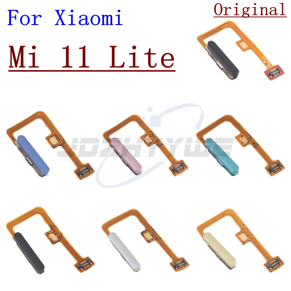 NEW Home Button Fingerprint Menu Return Key Sensor For Xiaomi Mi 11 Lite Mi11 Lite 4G/5G Fingerprint Scanner Flex Cable