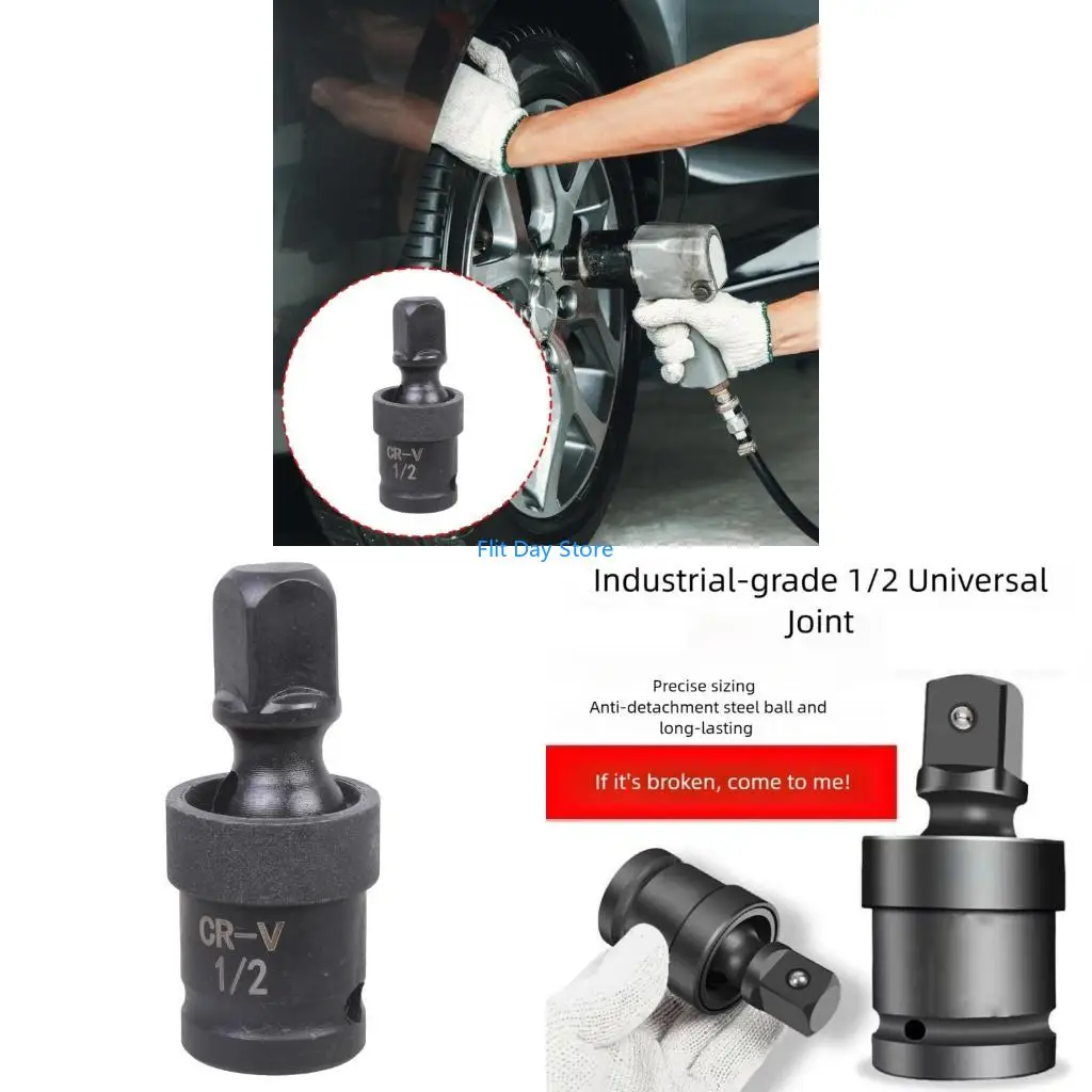 F92C Universal Impact Wrench Coupler With Safety Retention System Steel 1/2inch Drive Size For Mechanical Applications
