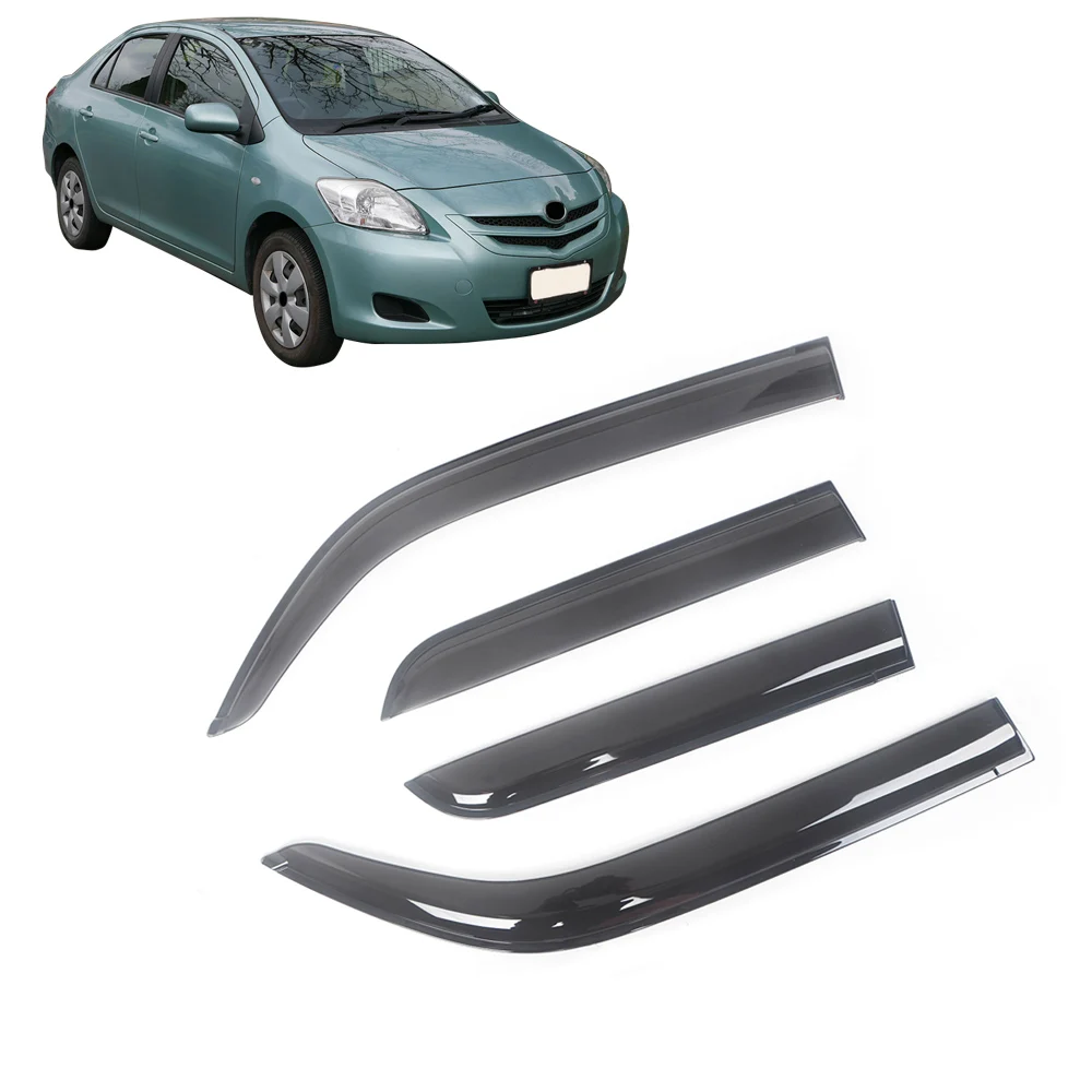 

Для Toyota Yaris 2007-2018 автомобильный боковой оконный козырек от солнца и дождя, козырек, защитная крышка, рамка, наклейка, аксессуары